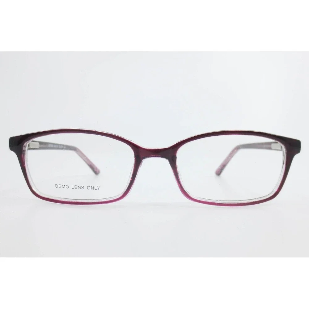 FGX KP3000 Berry Purple Rectangular Eyeglasses Frames 49-16-135 TG0721